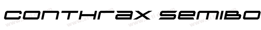 Conthrax SemiBold字体转换